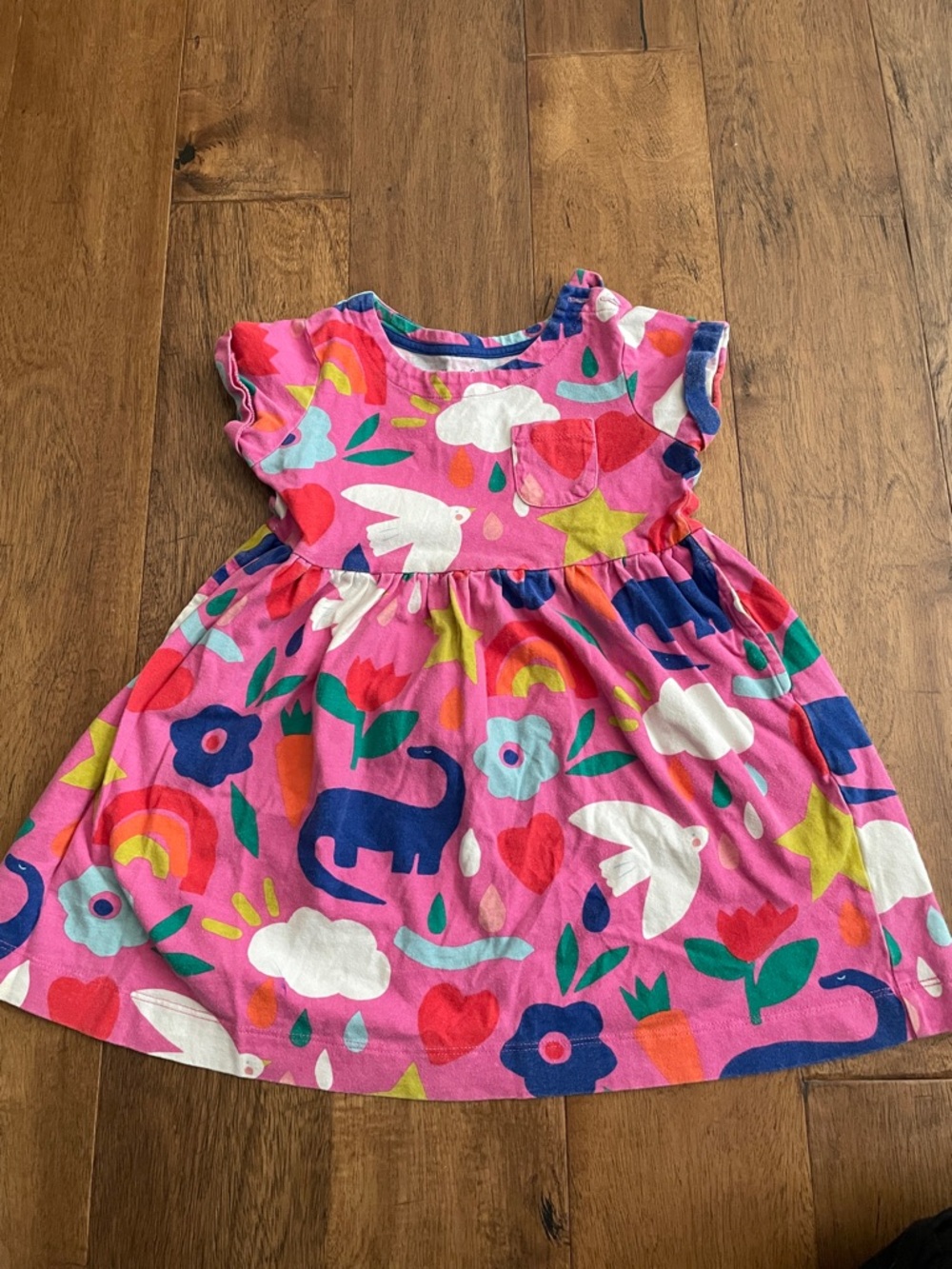 Mini Boden Dinosaur Dress 3-4T